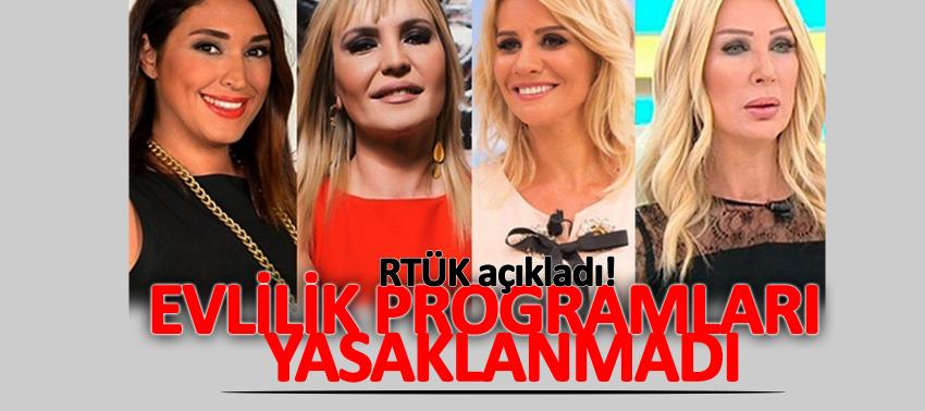 RTÜK açıkladı! Evlilik programları yasaklanmadı
