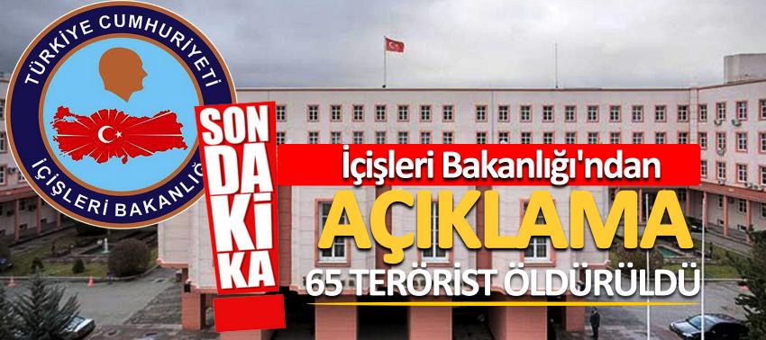 İçişleri Bakanlığı'ndan son dakika operasyon açıklaması!