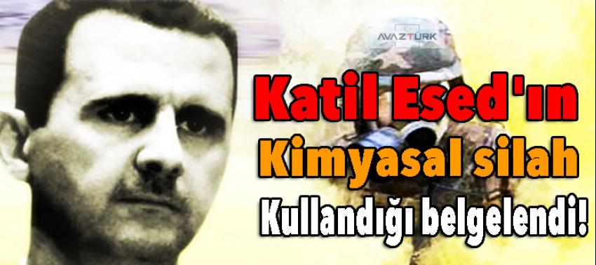 Katil Esed'ın kimyasal silah kullandığı belgelendi!