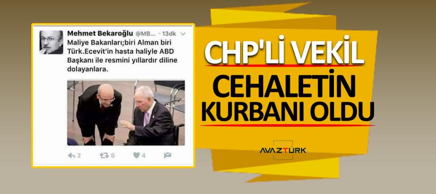 CHP'li vekil cehaletin kurbanı oldu