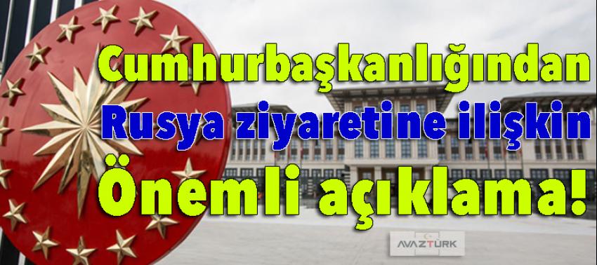 Cumhurbaşkanlığından 'Erdoğan' açıklaması!