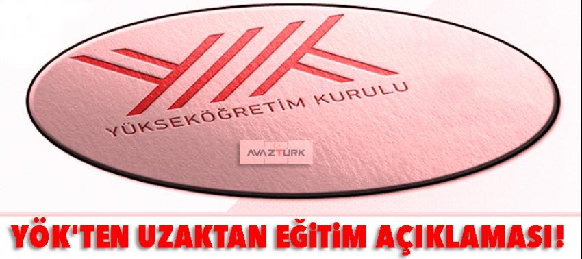 YÖK'ten 'uzaktan öğretim' açıklaması!