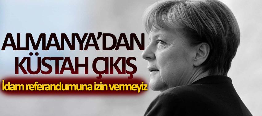 Almanya’dan küstah çıkış: İdam referandumuna izin vermeyiz