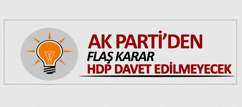 AK Parti HDP'yi kongreye davet etmeyecek
