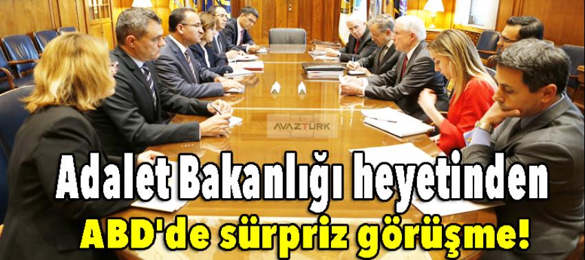 Adalet Bakanlığı heyetinden ABD'de sürpriz görüşme!