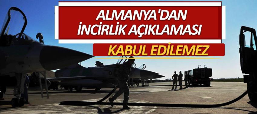 Almanya'dan İncirlik açıklaması
