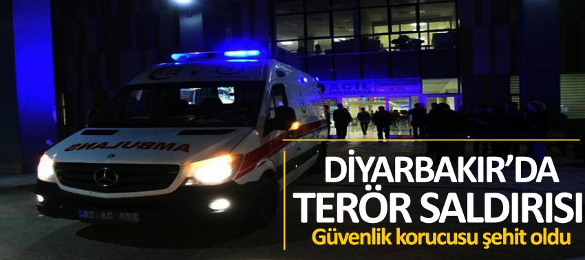 Diyarbakır’da terör saldırısı: 1 şehit
