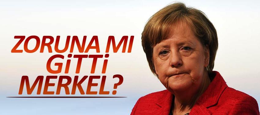 Zoruna mı gitti Merkel?