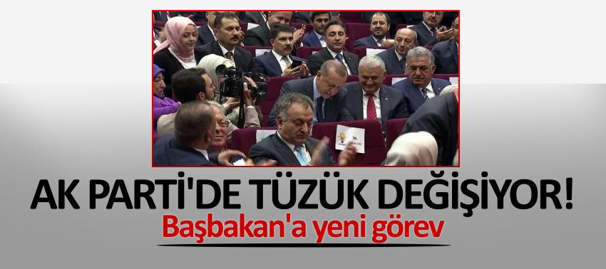 AK Parti'de tüzük değişiyor! Başbakan'a yeni görev