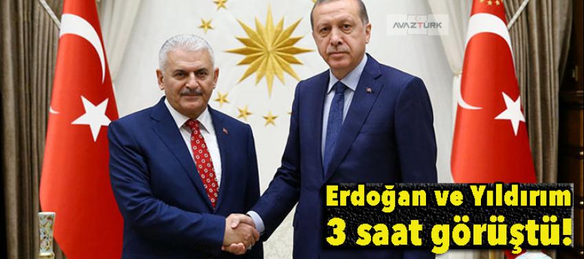 Erdoğan ve Yıldırım 3 saat görüştü!