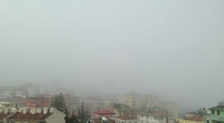 Hava ulaşımına sis engeli