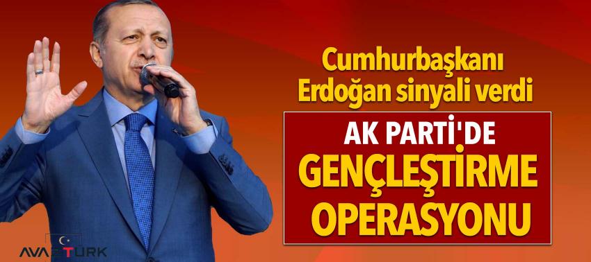 Erdoğan'dan AK Parti'de gençleştirme operasyonu