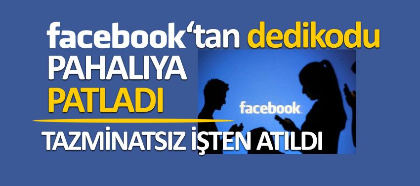 Facebook'ta dedikodu yaptı, tazminatsız işten atıldı