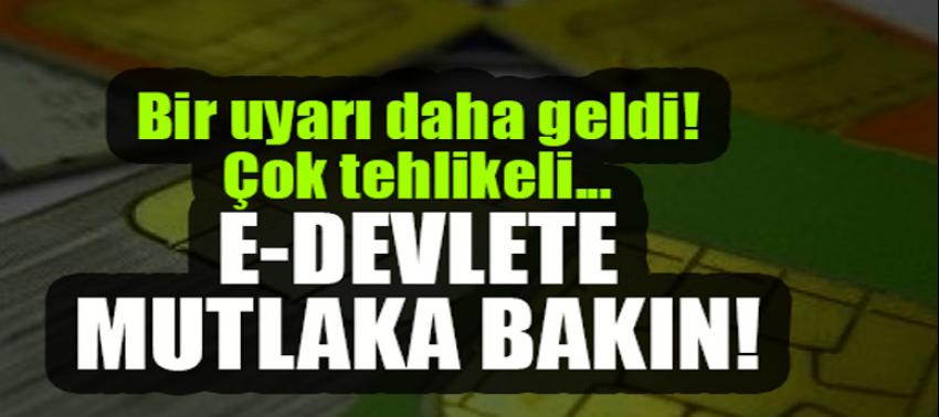 BTK mesajla uyardı! E-devlete mutlaka bakın