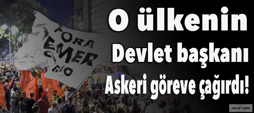 O ülkenin devlet başkanı askeri göreve çağırdı!