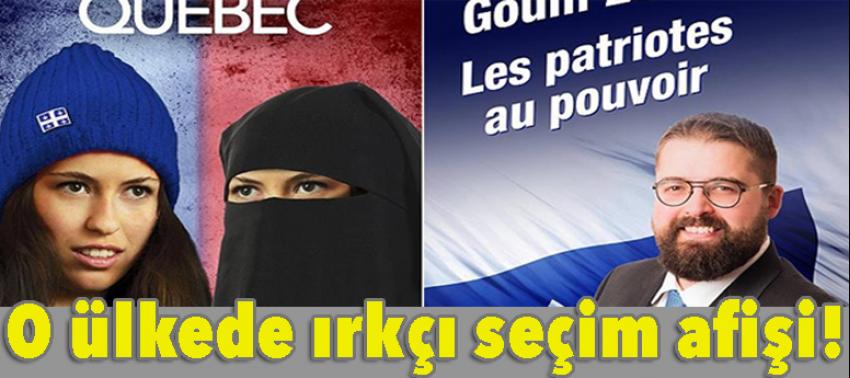 O ülkede ırkçı seçim afişi