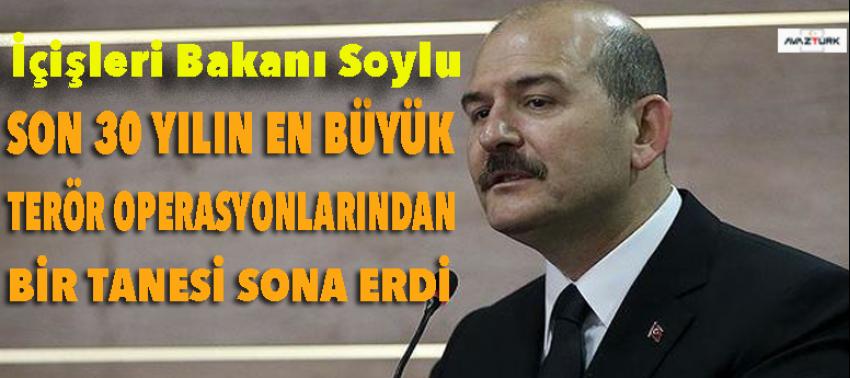 Soylu: Tendürek'te son 30 yılın...