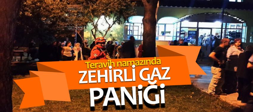 Teravih namazında zehirli gaz paniği