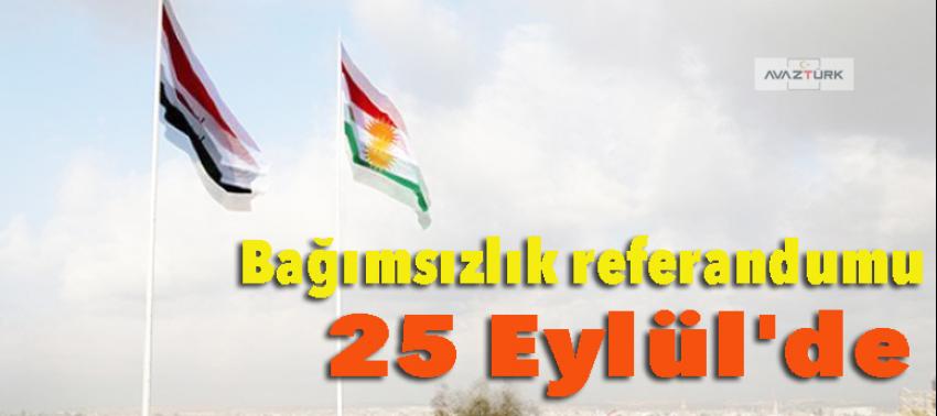 Bağımsızlık referandumu 25 Eylül'de