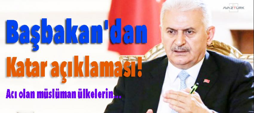 Başbakan'dan Katar açıklaması