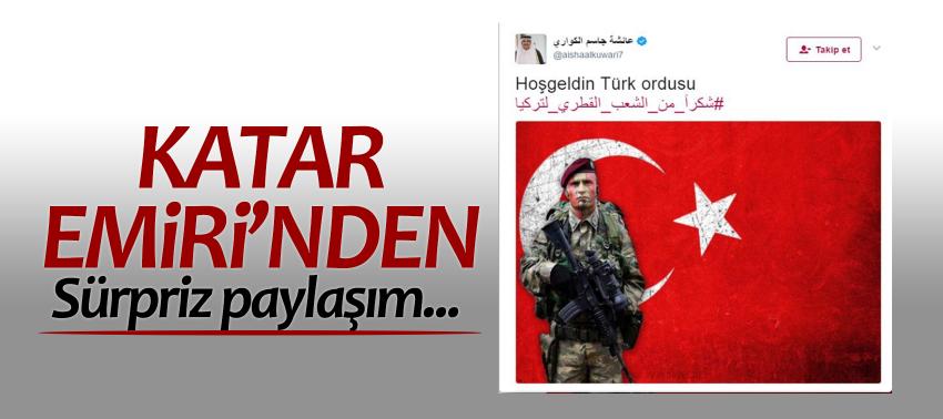 Katar Emiri’nden sürpriz paylaşım