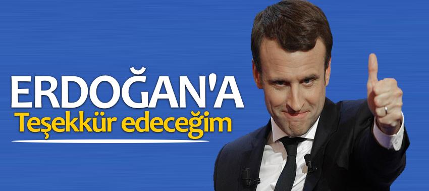 Fransa Cumhurbaşkanı Macron: Erdoğan'a teşekkür edeceğim