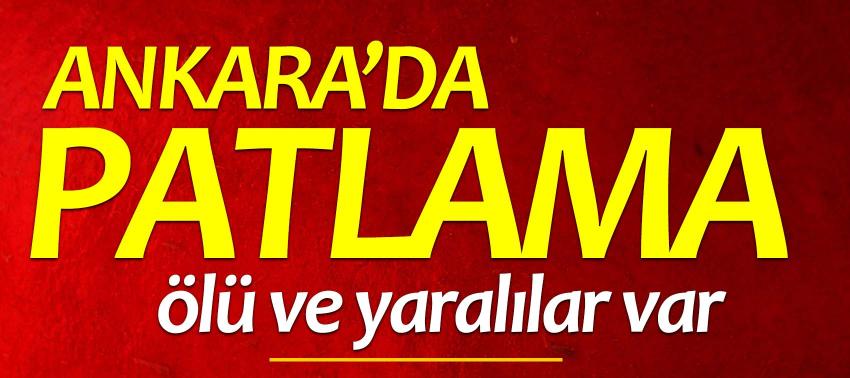 Ankara'da iş yerinde patlama! Ölü ve Yaralılar var