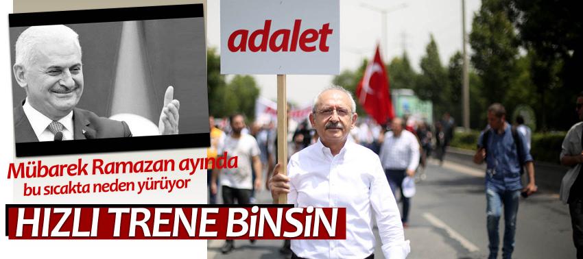 Başbakan'dan Kılıçdaroğlu'nun yürüyüşüne ilk yorum