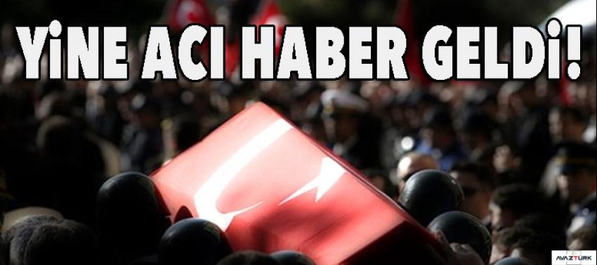 Yine acı haber: 1 asker şehit oldu!