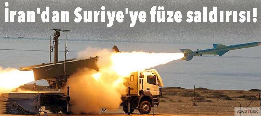 İran'dan Suriye'ye füze saldırısı!