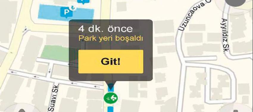 Boşalan park yerlerini  gösterecek