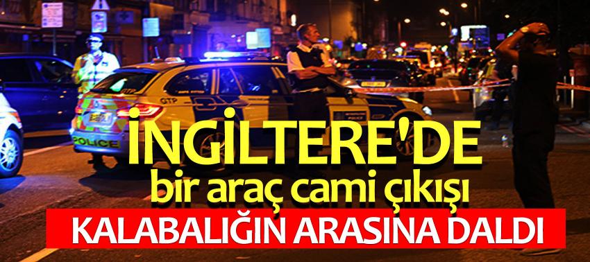 İngiltere'de bir araç cami çıkışı kalabalığın arasına daldı