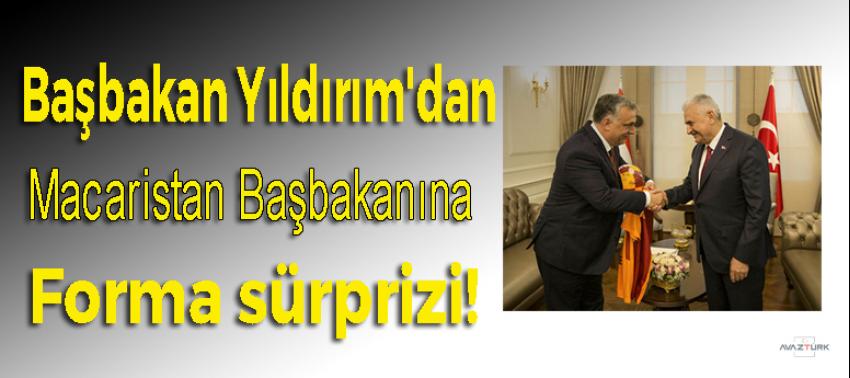 Yıldırım'dan Macaristan Başbakanına forma sürprizi!