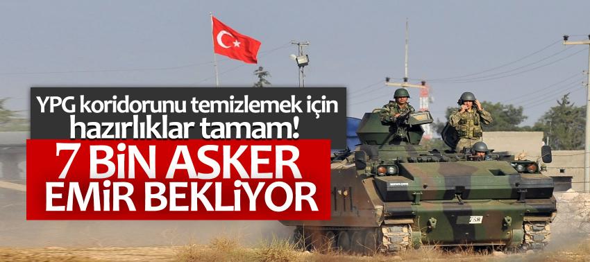 YPG koridorunu temizlemek için hazırlıklar tamam!