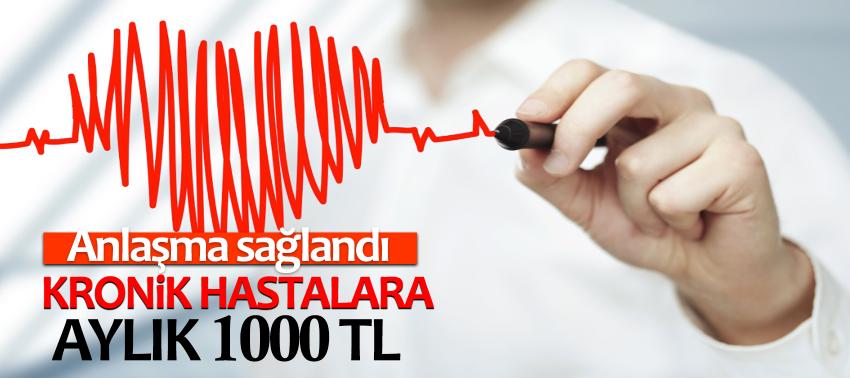 Sosyal güvencesi olmayan kronik hastalara aylık 1000 TL