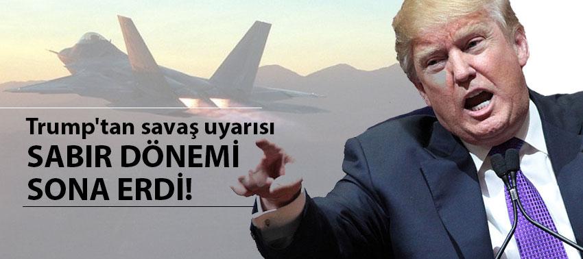 Trump'tan Kuzey Kore'ye savaş uyarısı!