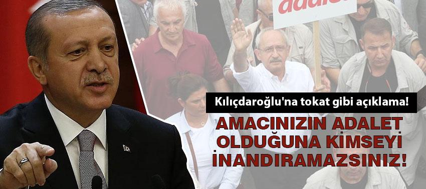 Erdoğan Kılıçdaroğlu'na sert tepki! Kimseyi inandıramazsınız