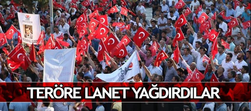 PKK'dan temizlenen Suruç'ta binlerce kişi teröre lanet yağdırdı