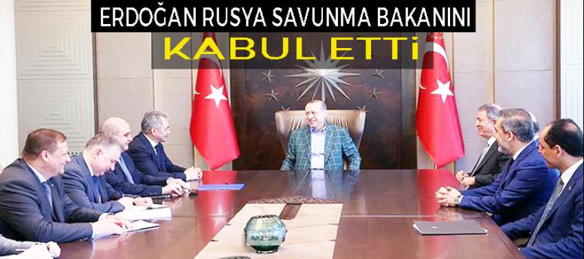 Erdoğan, Rusya Savunma Bakanı Şoygu'yu kabul etti!