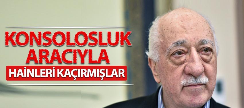 Konsolosluk aracıyla hainleri kaçırmışlar