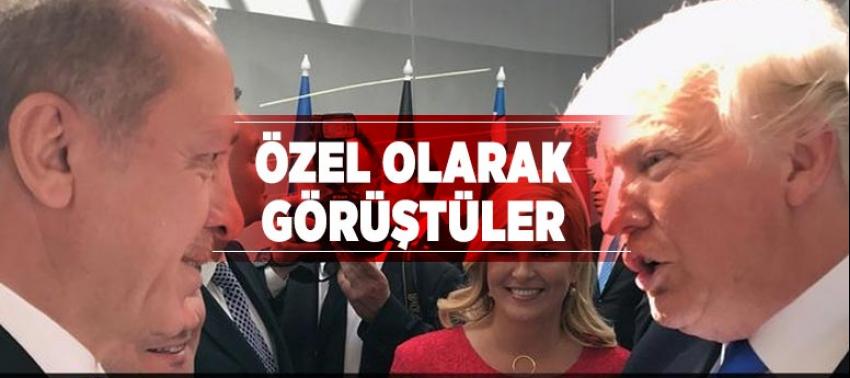 Erdoğan ve Trump Almanya'da görüştü
