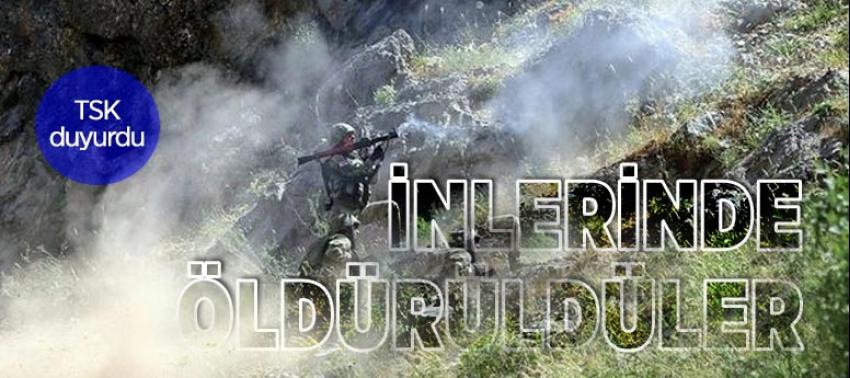 Hakkari'de 3 terörist öldürüldü