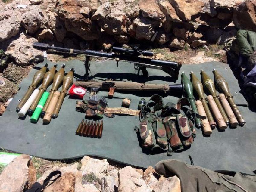 Siirt'te 1 terörist ve çok sayıda mühimmat yakalandı