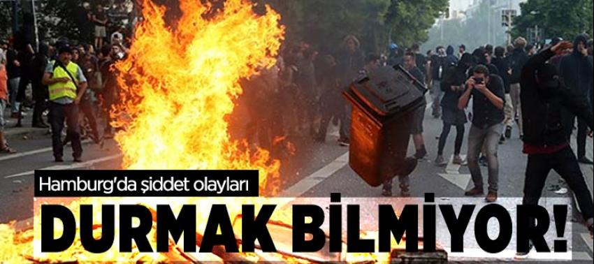 Hamburg'da şiddet olayları durmak bilmiyor