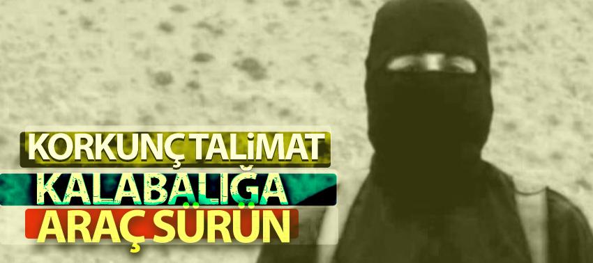 Korkunç talimat! 'Kalabalığa araç sürün'