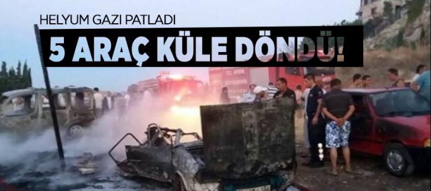 Aydın'da Helyum gazı patladı