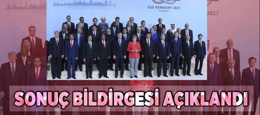 G20 Liderler Zirvesi'nin sonuç bildirgesi açıklandı