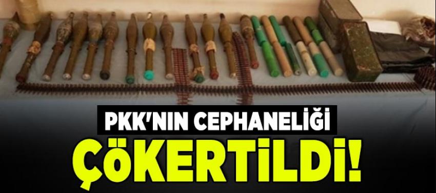 PKK'nın cephaneliği çökertildi!