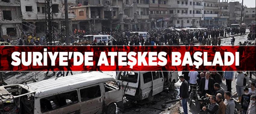 Suriye'de ateşkes başladı