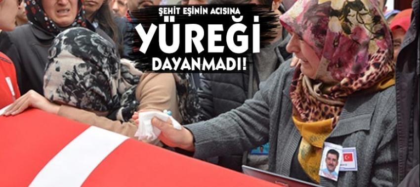 Şehit eşinin acısına 3 ay dayanabildi!
